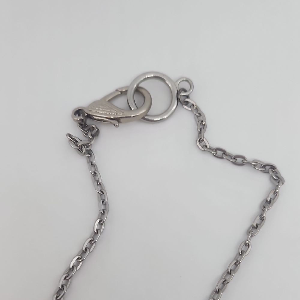 GASOLINE GLAMOIR Elegant Silver Butterfly CAMEO Necklace - Picture 6 of 6